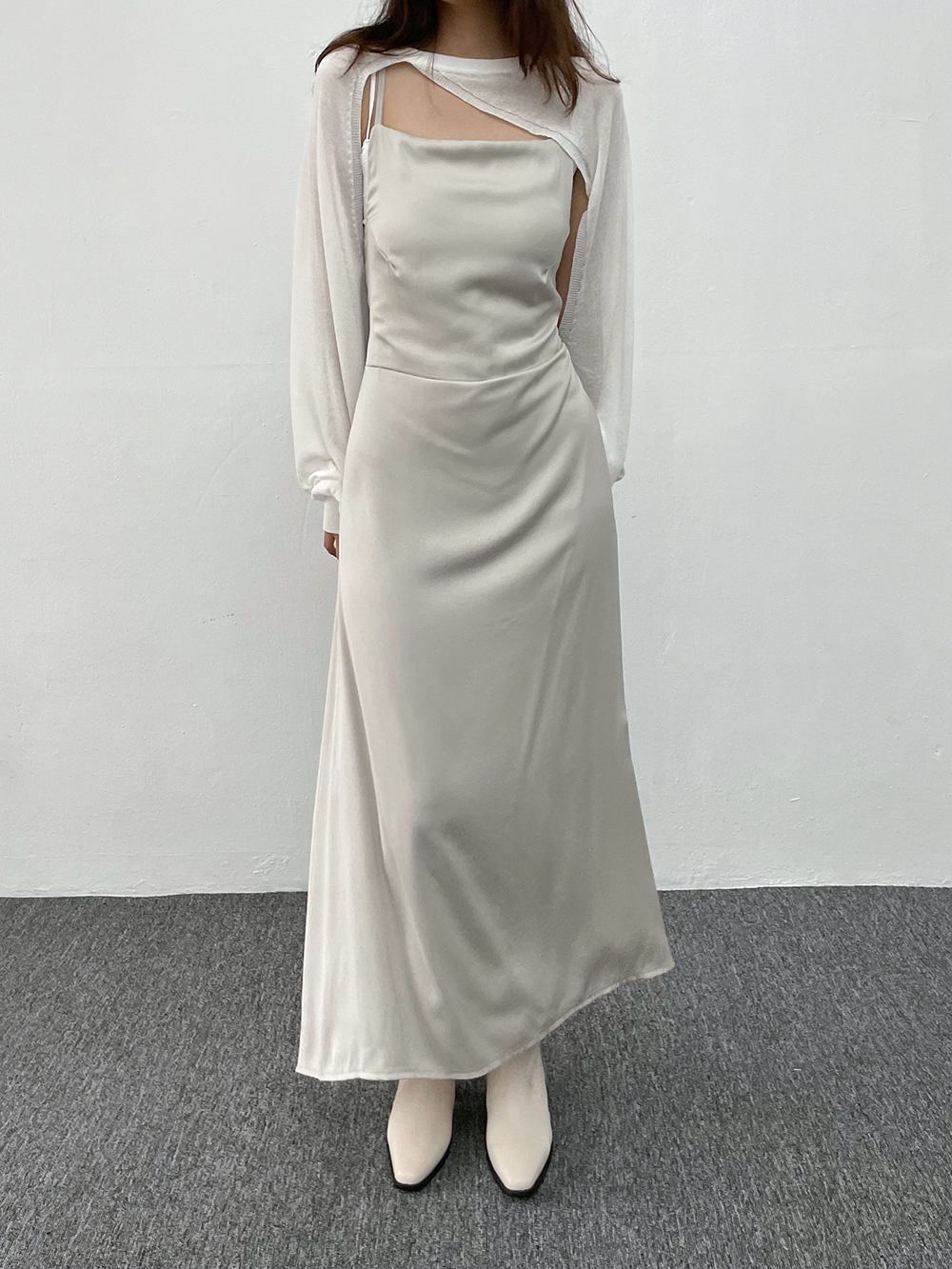 silky slip dress (3color)