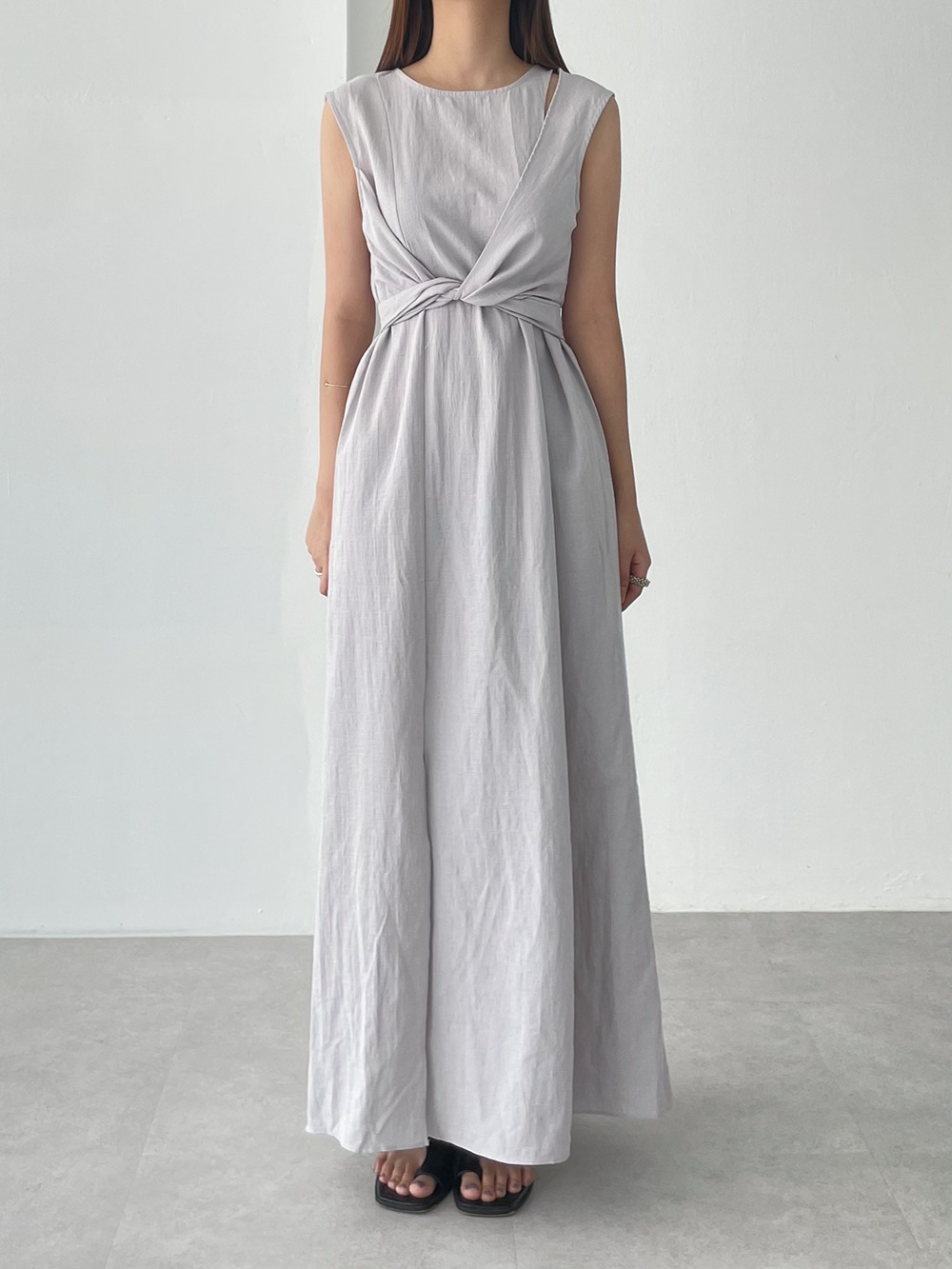 wearable cotton strap dress (3color)