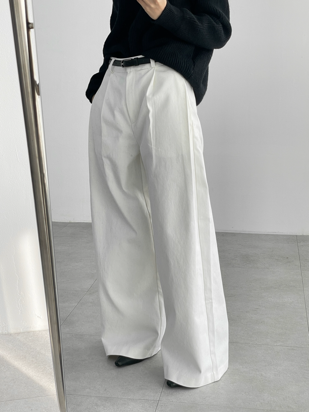 winter side pintuck pants (2color)