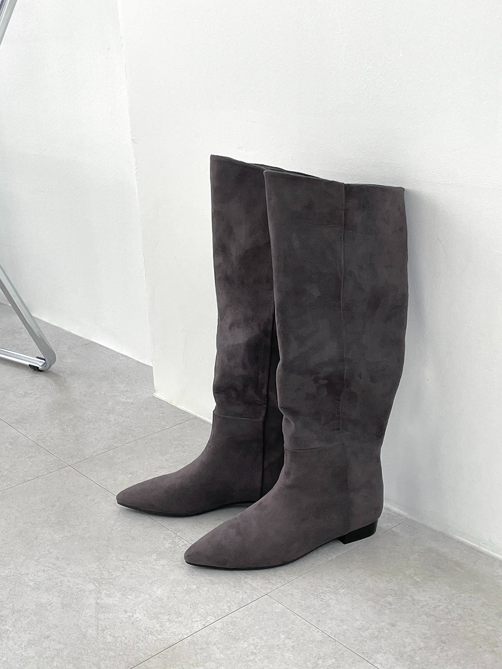 suede shirring boots (3color)