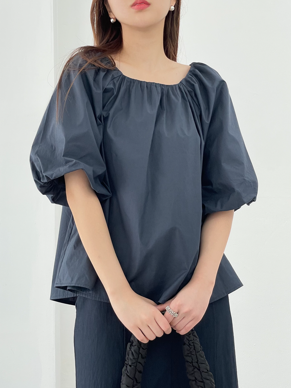 volume puff blouse (3color)