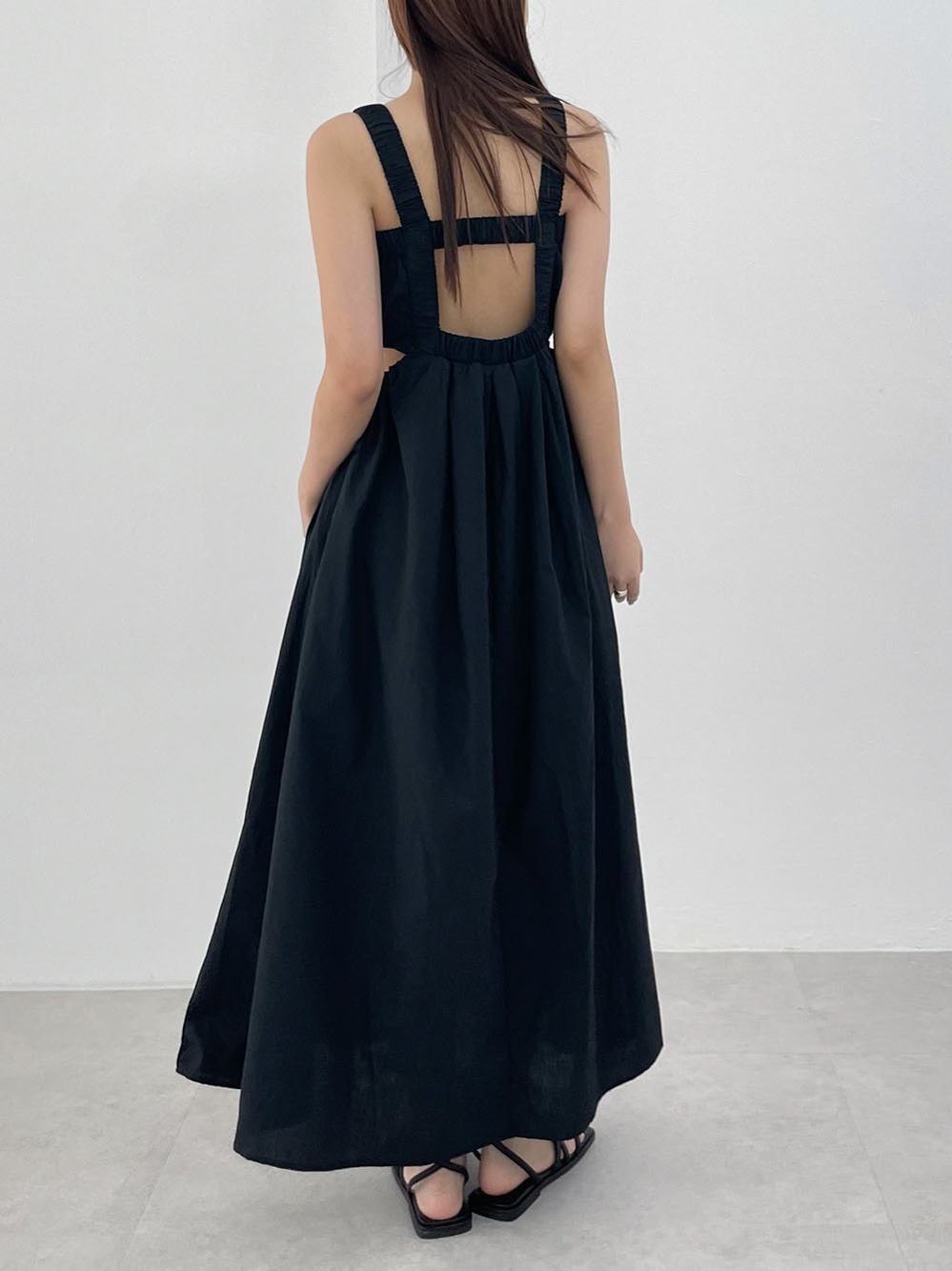 backless banding dress (2color)