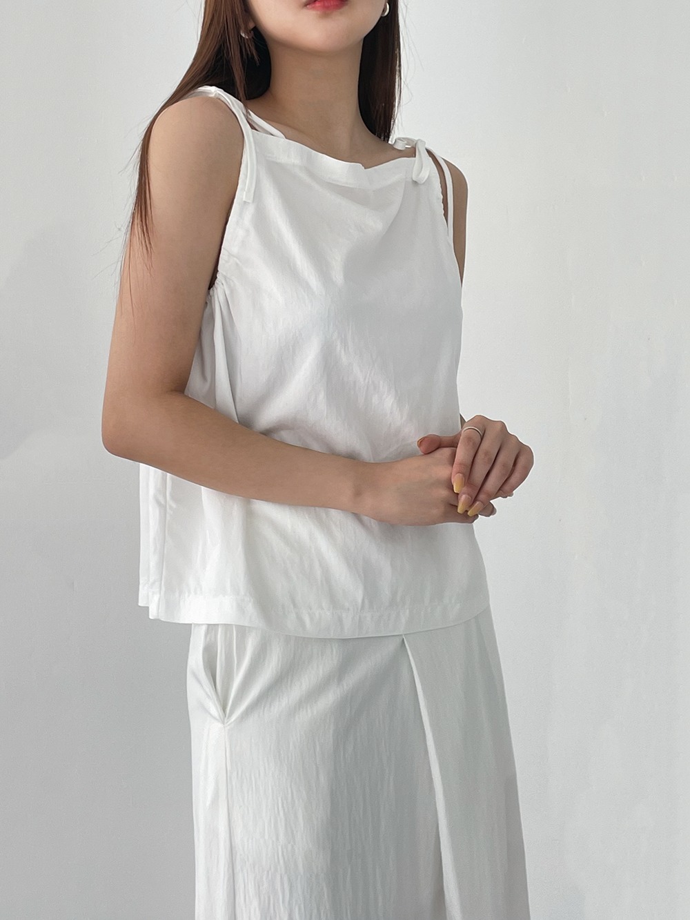 square string sleeveless (2color)