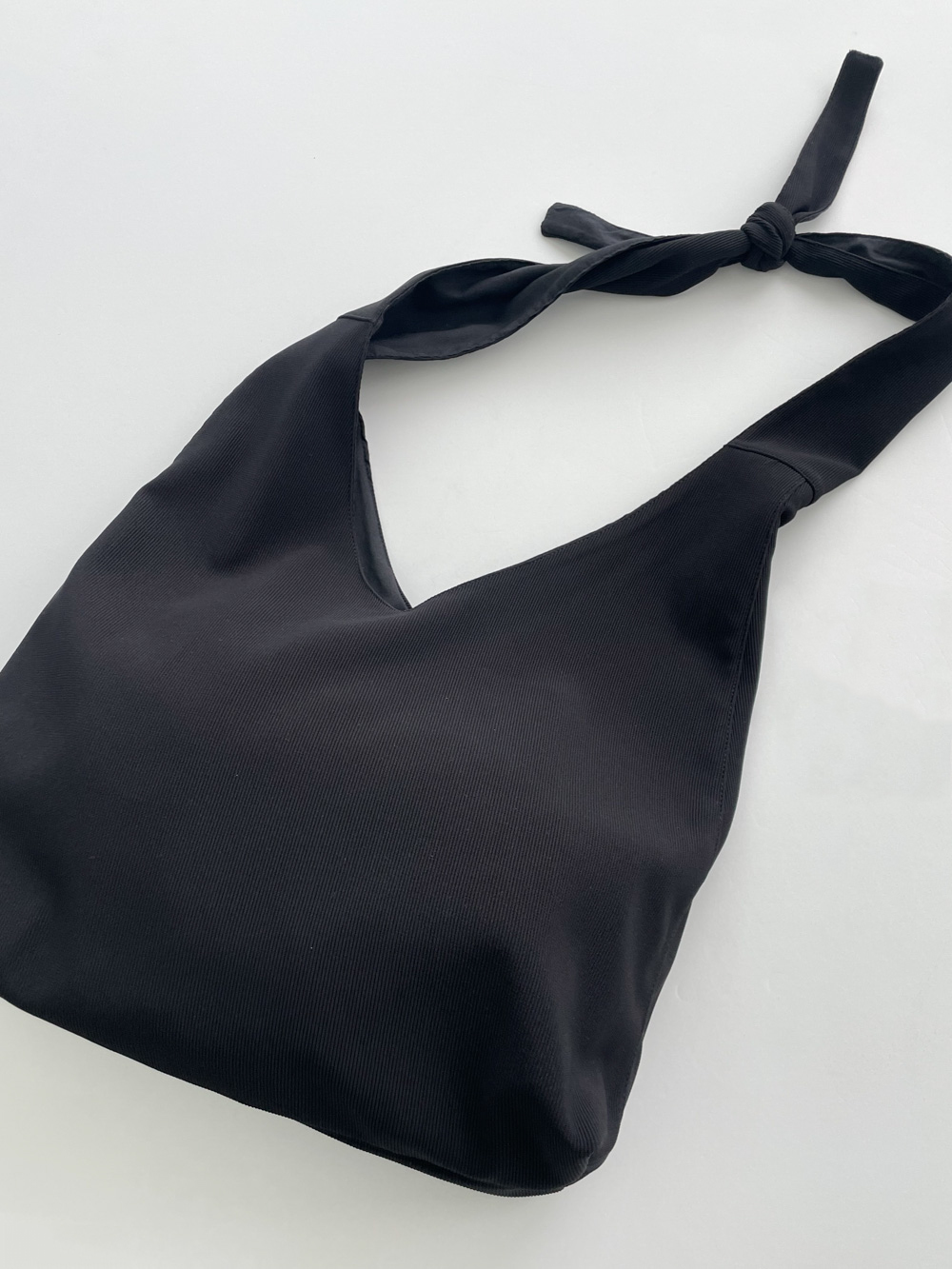 pleated strap tote bag (2color)