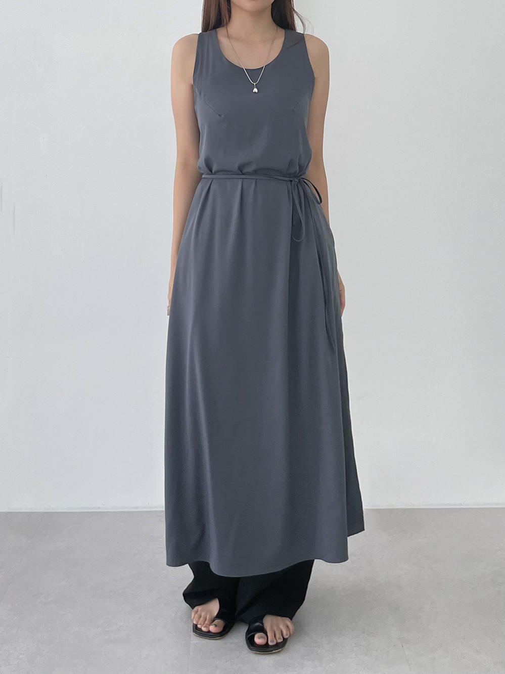 2way strap maxi dress (2color)