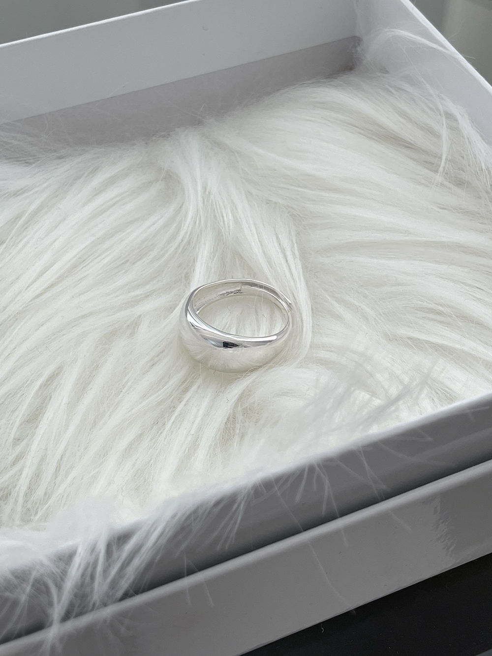 silver925) bubble bold ring