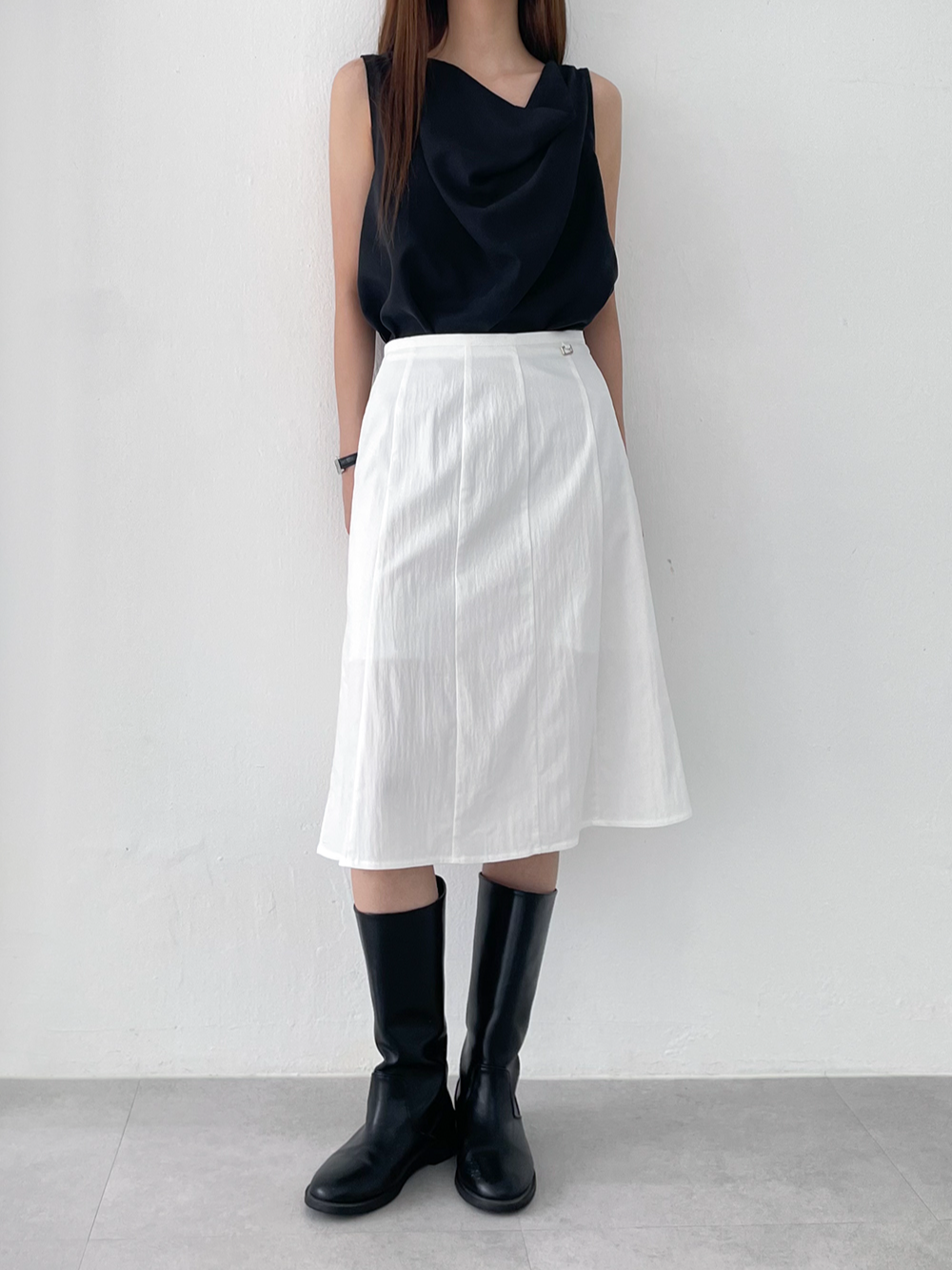d-ring midi skirts (2color)