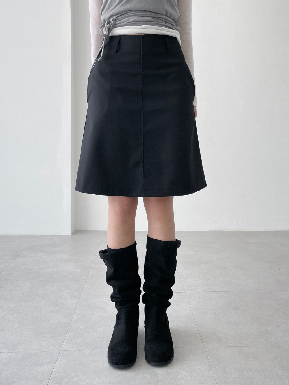 simple midi skirts (3color)