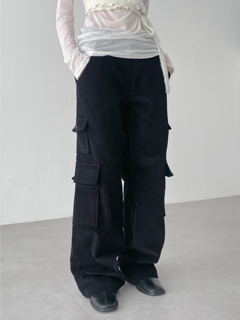 winter cargo corduroy pants (2color)