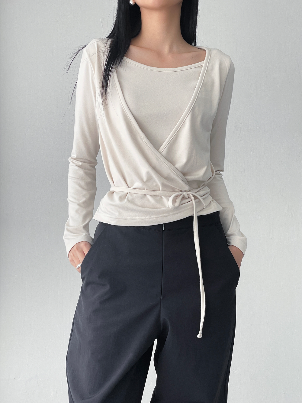 soft warm layered top (3color)