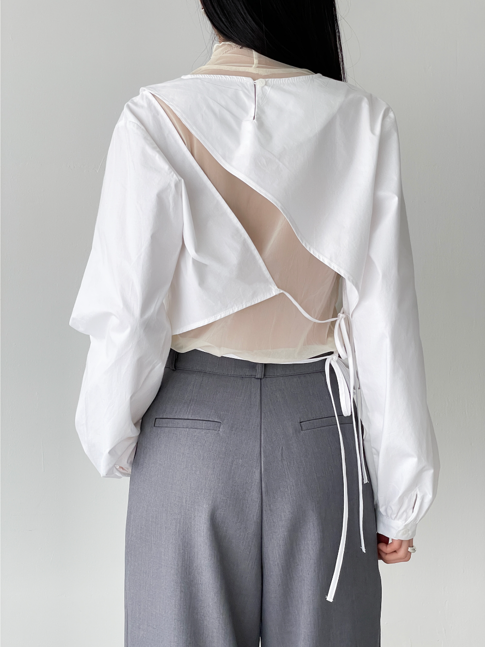flow cotton blouse (2color)