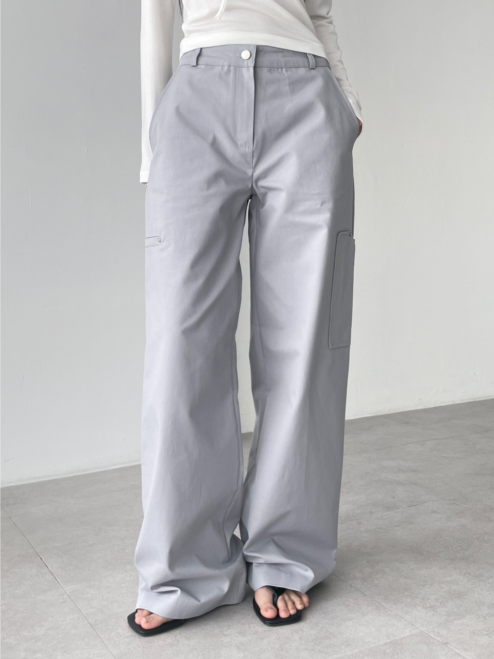 code cotton pocket pants (3color)